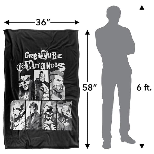 Creature Commandos Character Portraits Blanket
