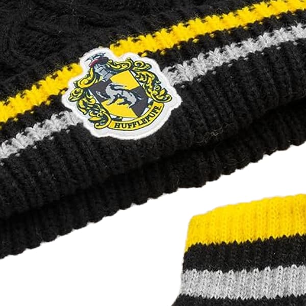 Harry Potter Hufflepuff-hat og handsker til børn/børn