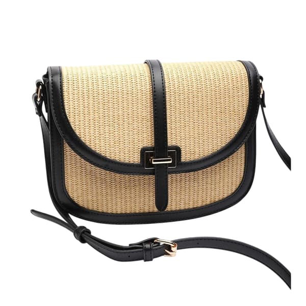 Where's That From Raffia Crossbody-väska