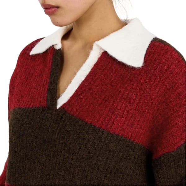 4th & Reckless Womens/Ladies Collared Oversized Sweater Top