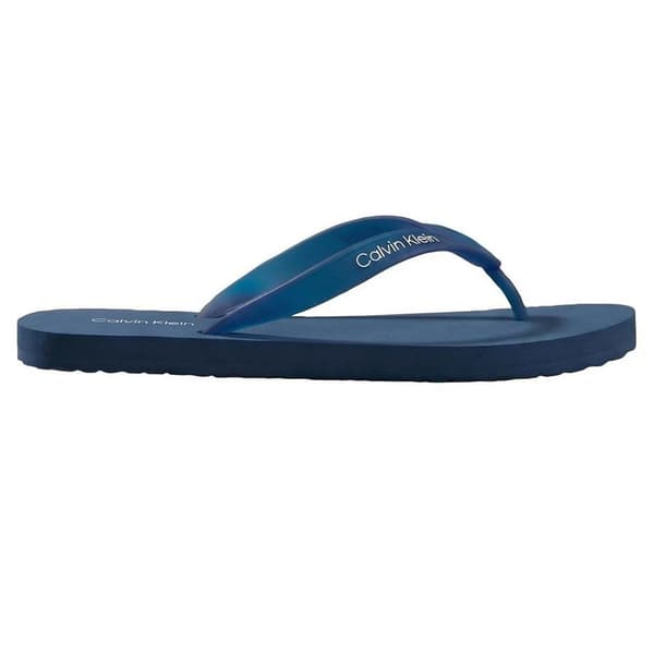 Calvin Klein Mens Rubber Flat Flip Flops