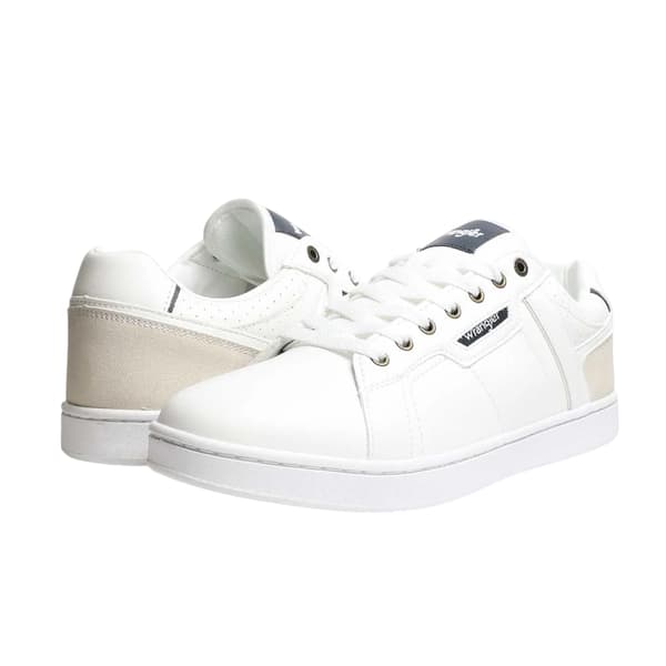 Wrangler Mens Kit Leather Flat Trainers