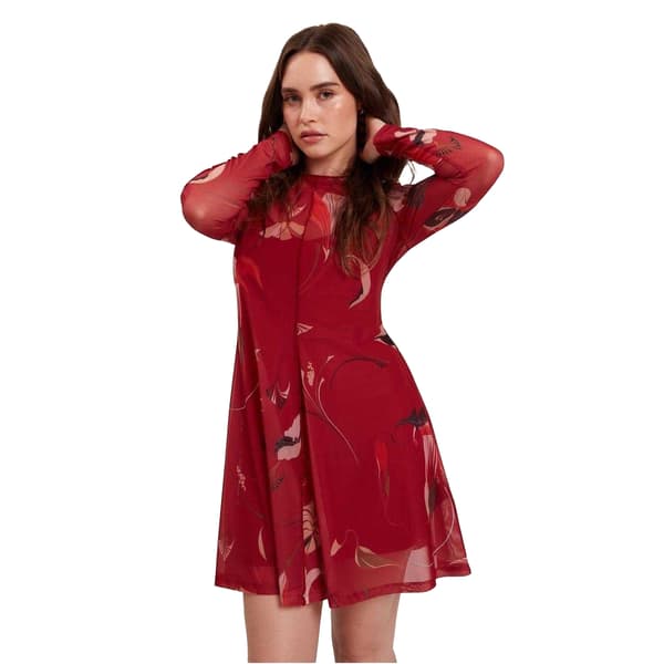 Ted Baker Naisten Mesh Pitkähihainen Minimekko