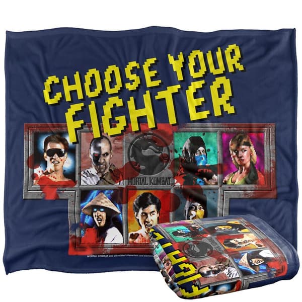 Mortal Kombat Klassic Choose Your Fighter Soft Touch Blanket