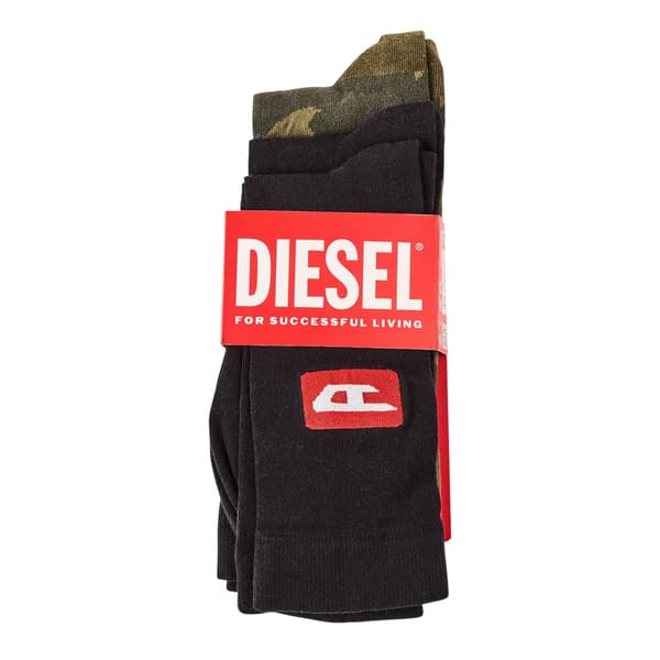 Diesel Herrstrumpor med kamouflagemönster (3-pack)