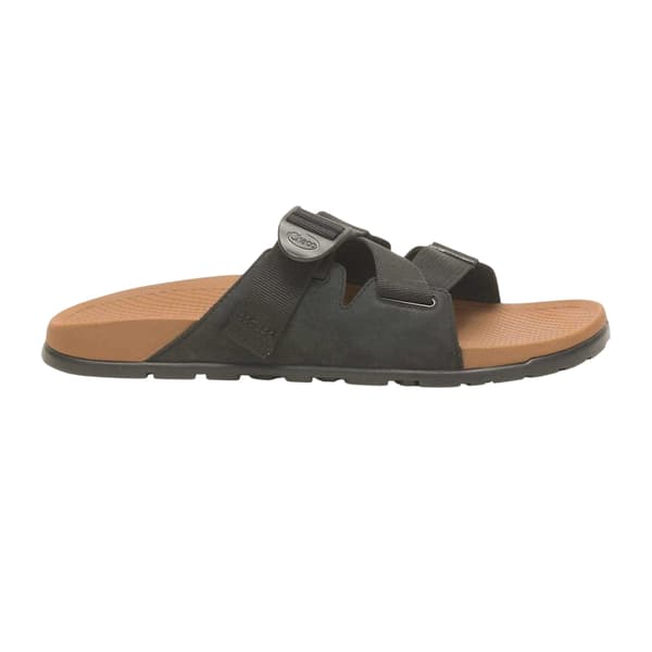 Chaco Mens Lowdown Leather Open Toe Flatform Slides