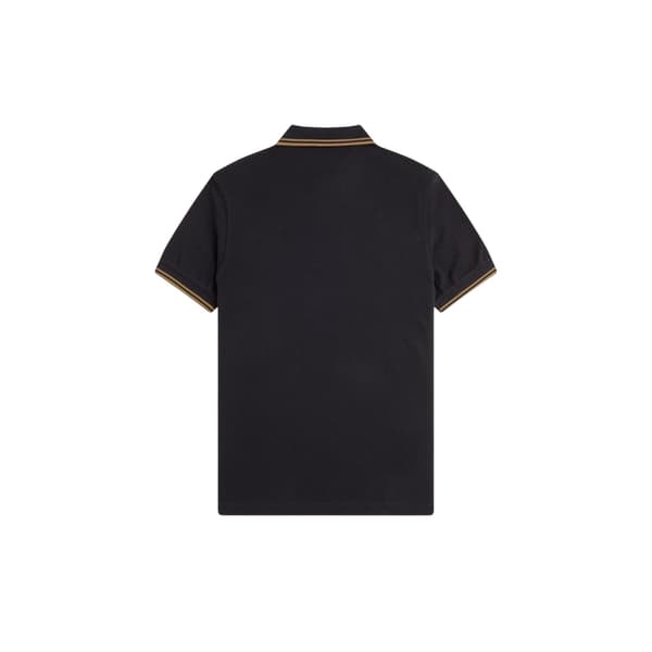 Fred Perry Pikétröja med dubbla ränder för män