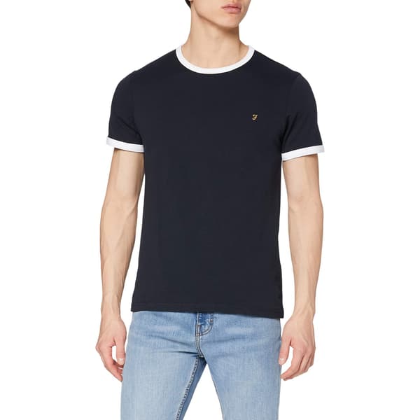 Farah Herr T-shirt med broderad ringer