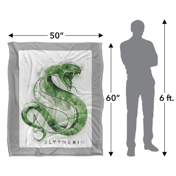 Harry Potter Slytherin Ink Splatter Blanket