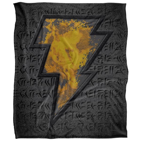 Black Adam Paint Logo Blanket