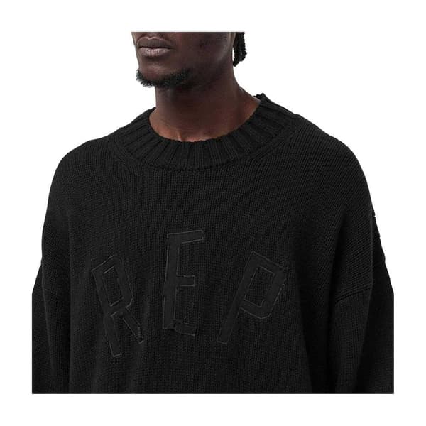 Represent Herr Tröja med Logotyp och Rund Hals