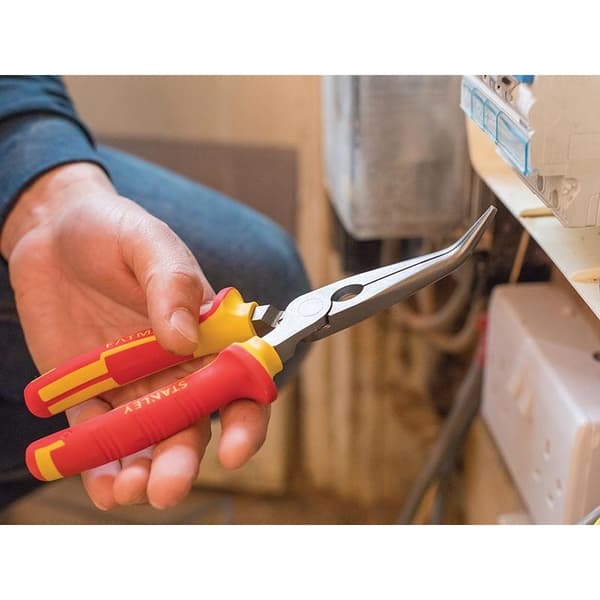 Stanley Hand Tools Fatmax Bent Long Nose Pliers Vde 200mm