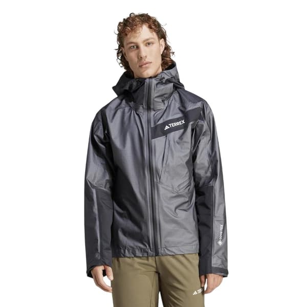 Adidas Mens Terrex Textured Hooded Jacket