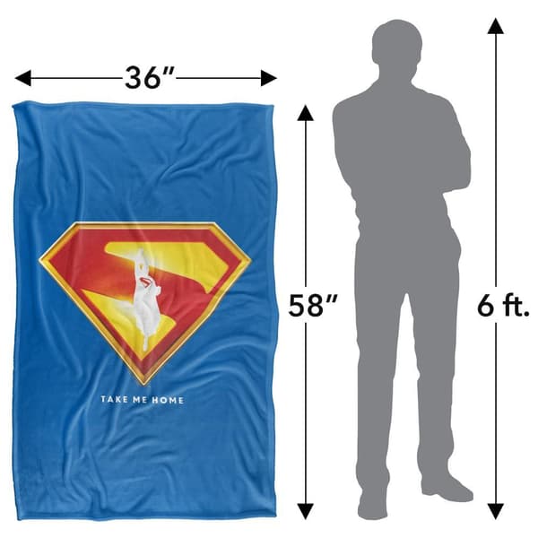 Superman Take Me Home Shield Blanket