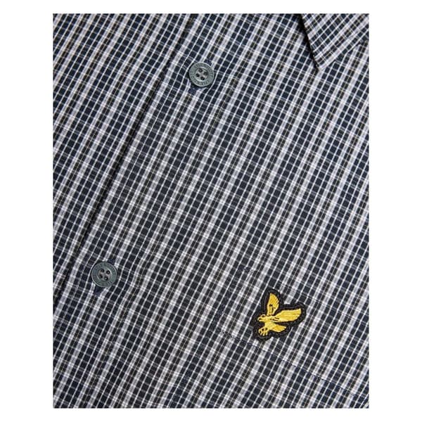 Lyle & Scott Mens Micro Checked Woven Shirt