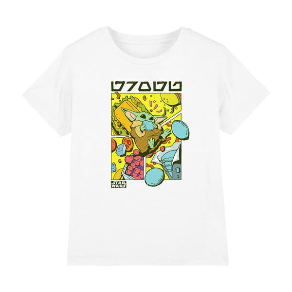 The Mandalorian & Grogu Lasten/Kids Snacks Comic T-paita