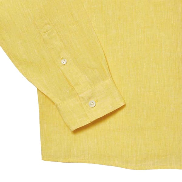 Lacoste Mens Linen Button-Down Shirt