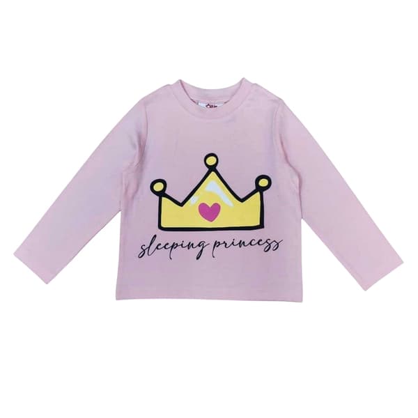 Star Girls Crown Pyjamas i lång bomull