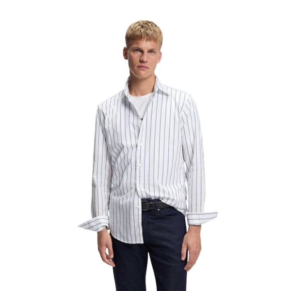 Boss Mens Striped Regular Shirt