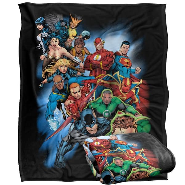 JLA Heroes Lightweight Soft Touch Blanket