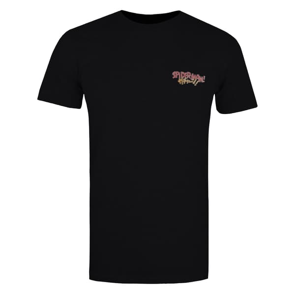 Spider-Man Mens Window Back Print T-Shirt