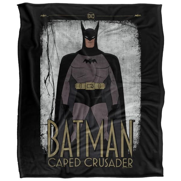 Batman Caped Crusader Cartoon Soft Touch Blanket