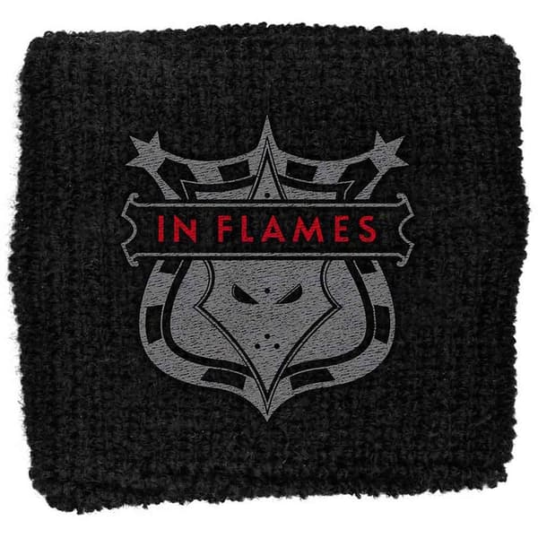 In Flames Shield -kirjailtu ranneke