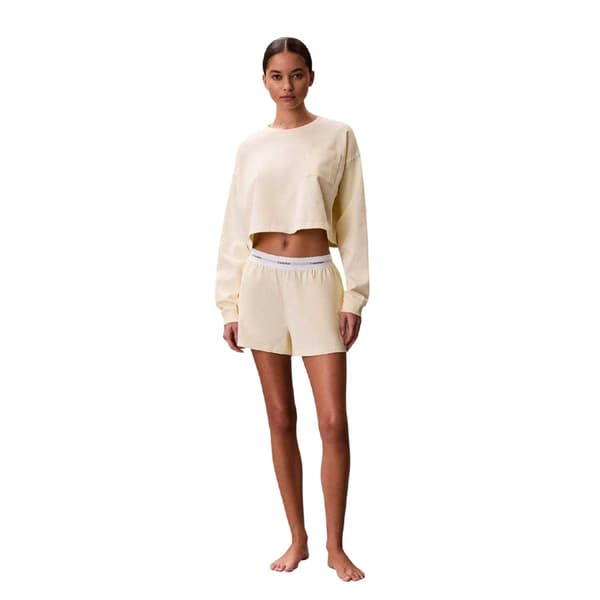 Calvin Klein Dam/Dam Långärmad Croppad Topp
