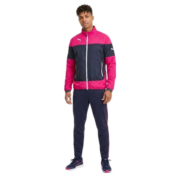 Puma Herr Indomitable Colour Block Avslappnad Passform Långärmad Jacka