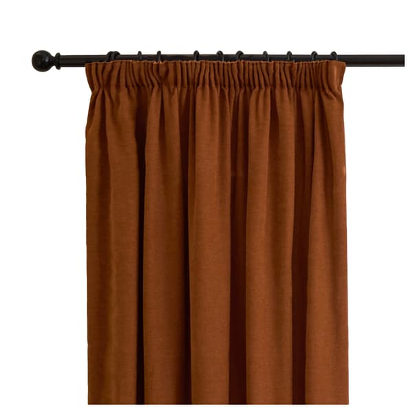 Furn Chenille Lined Pencil Pleat Curtains