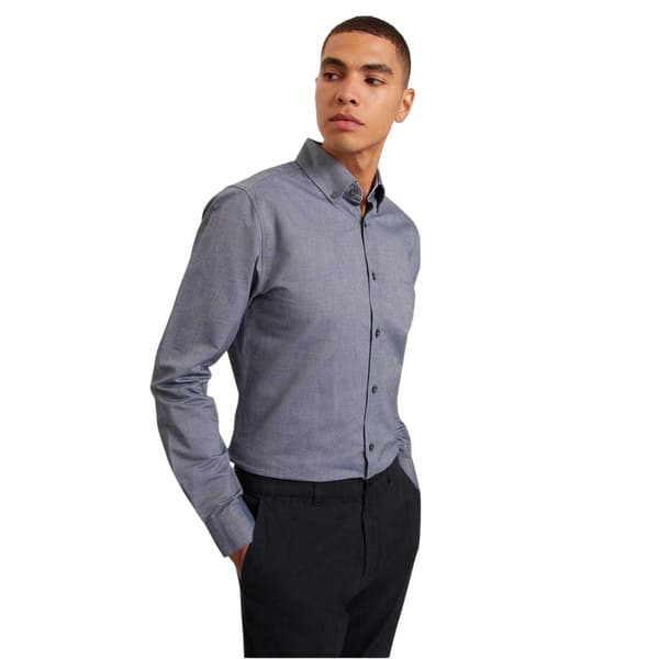 Ted Baker Mens Oxford Regular Long-Sleeved Button-Down Shirt