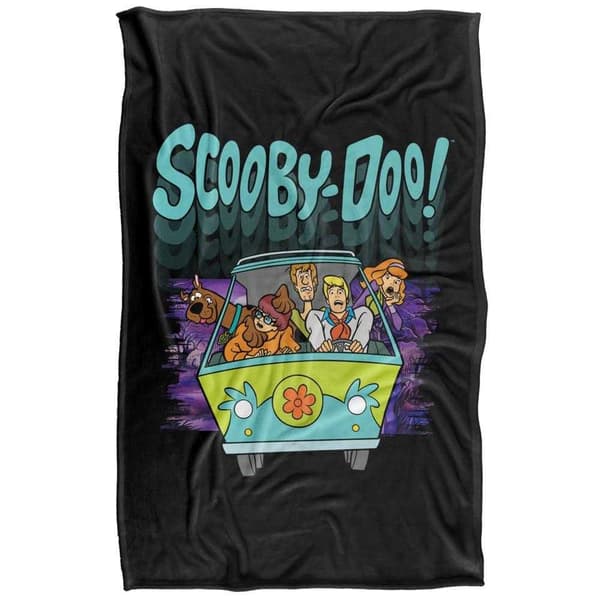 Scooby Doo Frightened Driving Soft Touch Blanket