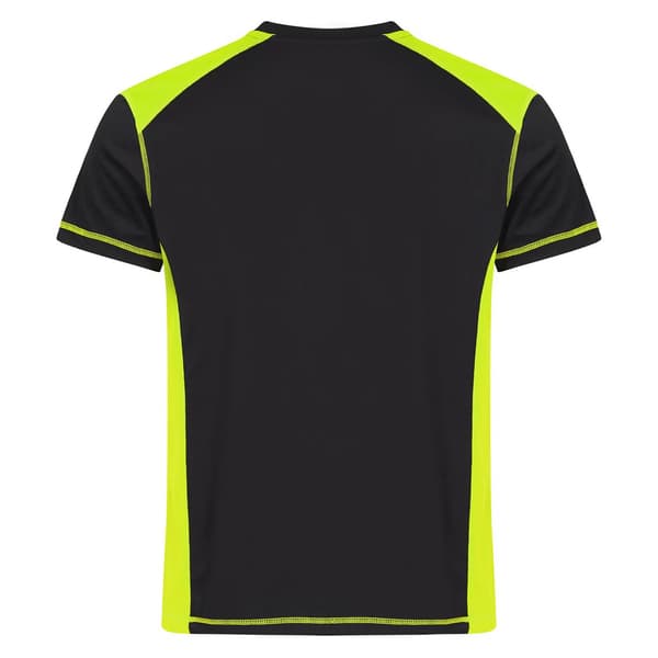 Clique Mens Ambition Contrast Panel Recycled Polyester T-Shirt