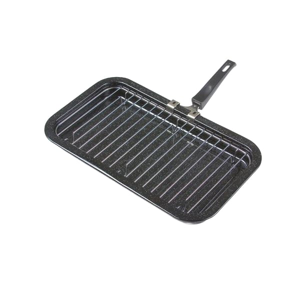 Black Enamel Grill Pan 40cm