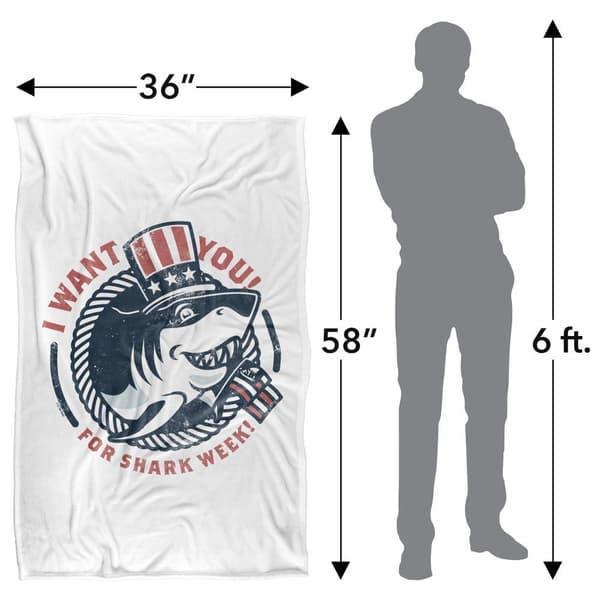 Shark Week I Want You! Soft Touch Blanket