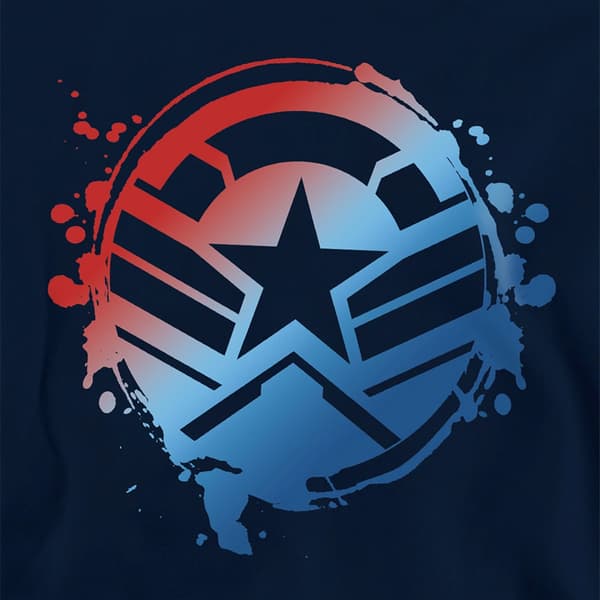 Captain America Barn/Kids Gradient Shield Pull Over Hoodie