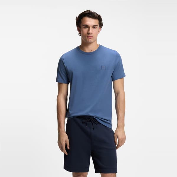 Boss Herr Orange Premium T-shirt i Bomull