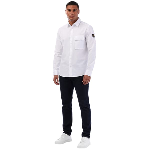 Belstaff Herrskjorta Scale Plaggfärgad Långärmad