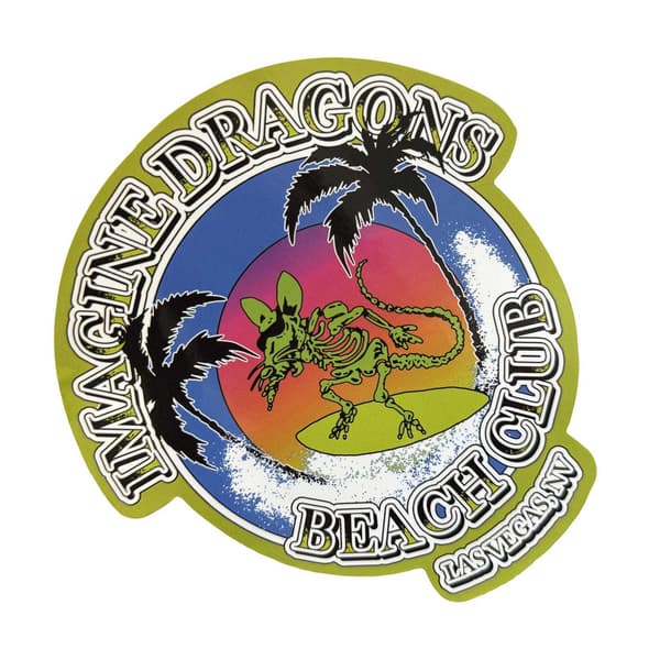 Imagine Dragons Beach Club Sticker