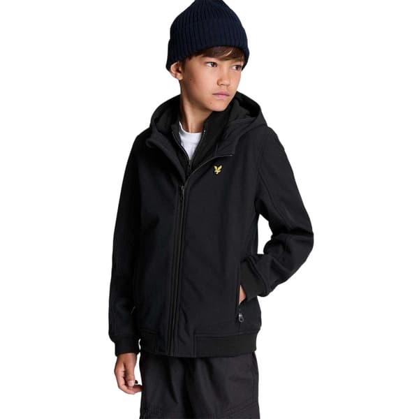 Lyle & Scott Boys Embroidered Logo Softshell Regular Long-Sleeved Soft Shell Jacket