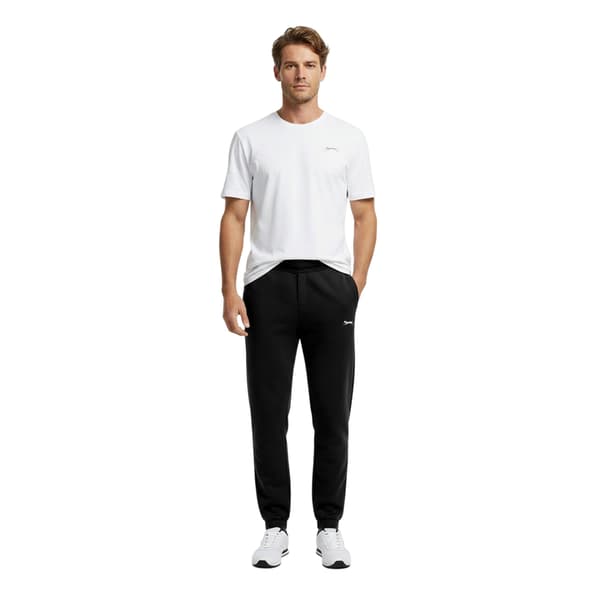 Slazenger Herr Fleece Joggingbyxor med mudd