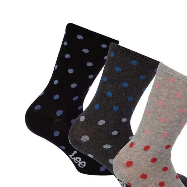 Lee Dam/Dam Polka Dot Ankelstrumpor (3-pack)