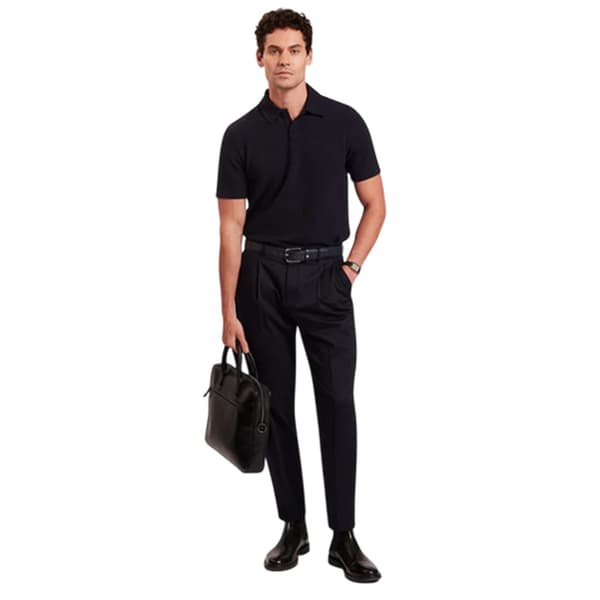 Ted Baker Mens Textured Collared Polo Shirt