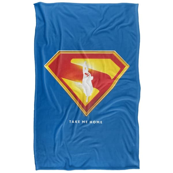 Superman Take Me Home Shield Blanket