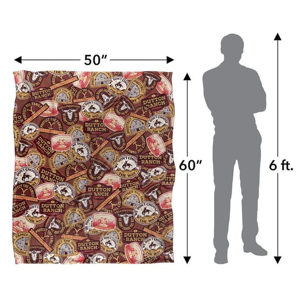 Yellowstone Silky Badge Supersoft Blanket