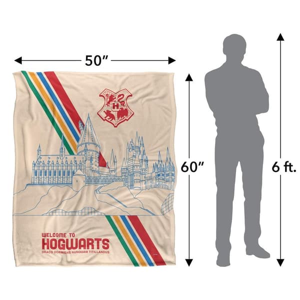 Harry Potter Welcome To Hogwarts Blanket