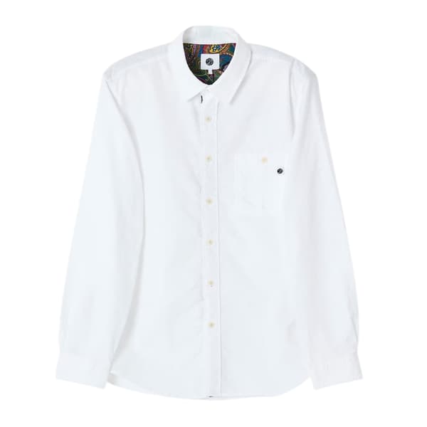 Pretty Green Herrskjorta med Paisleyfoder och Knappar