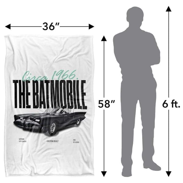 The Batman Batmobile Soft Touch Blanket
