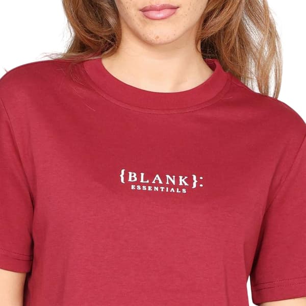 Blank Essentials Naisten Essentials Logo Boyfriend T-paita