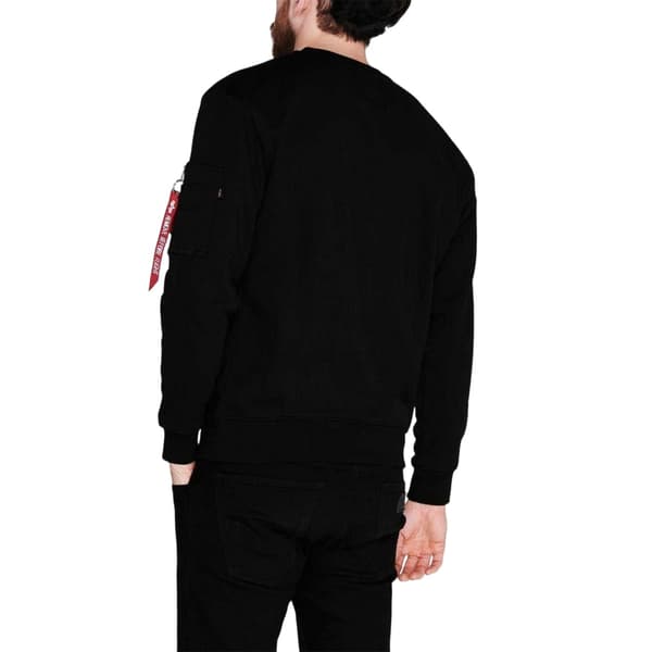 Alpha Industries Mens NASA Reflective Crew Neck Sweatshirt